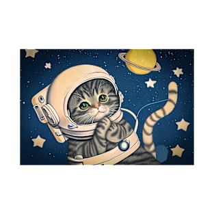 cat astronaut space T-Shirt