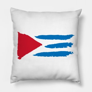 Cuba Flag Abstract Pillow