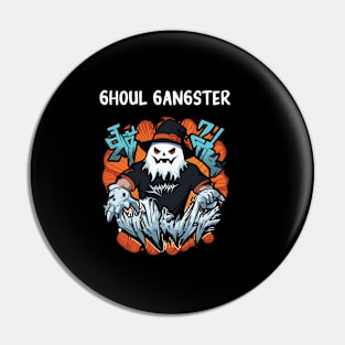 Spectral swagger scary halloween ghost Pin