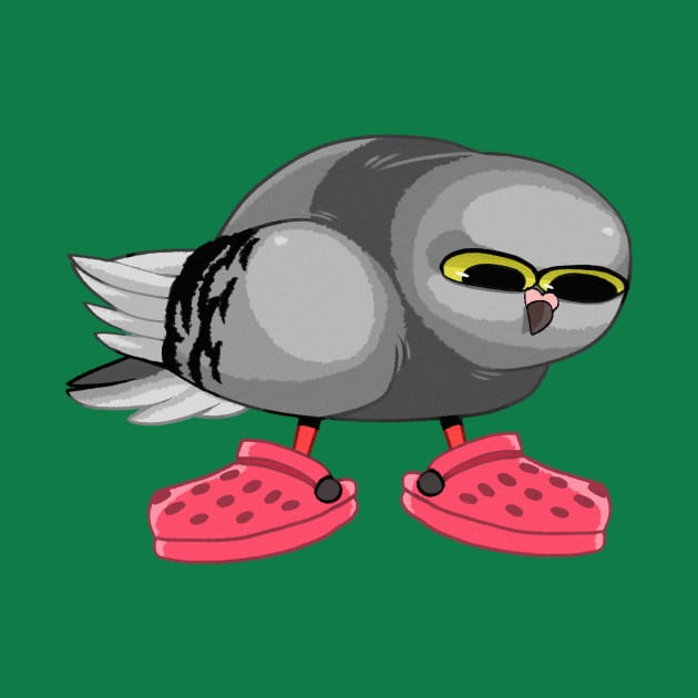 Pigeon in Crocs by ProfessorBees