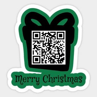 Dad Joke Rick Roll QR Code Funny Holiday Ornament