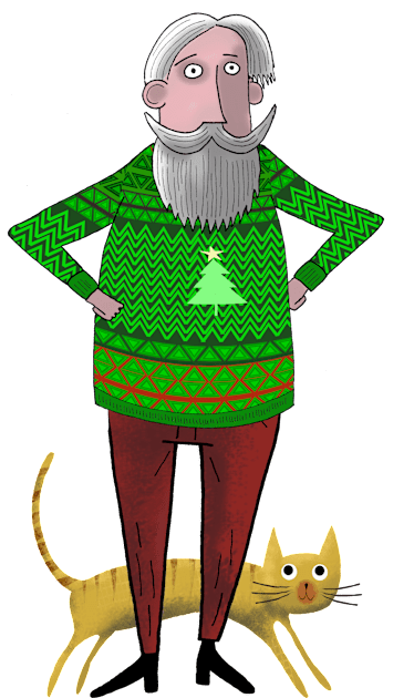 Grandpa's Ugly Christmas Sweater Kids T-Shirt by Scratch