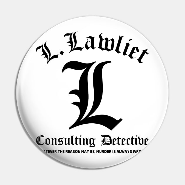 Consulting Detective logo Pin by buby87