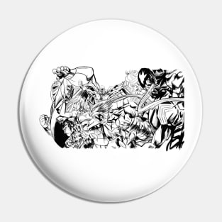 the monsters and the villains ecopop comic book art Pin