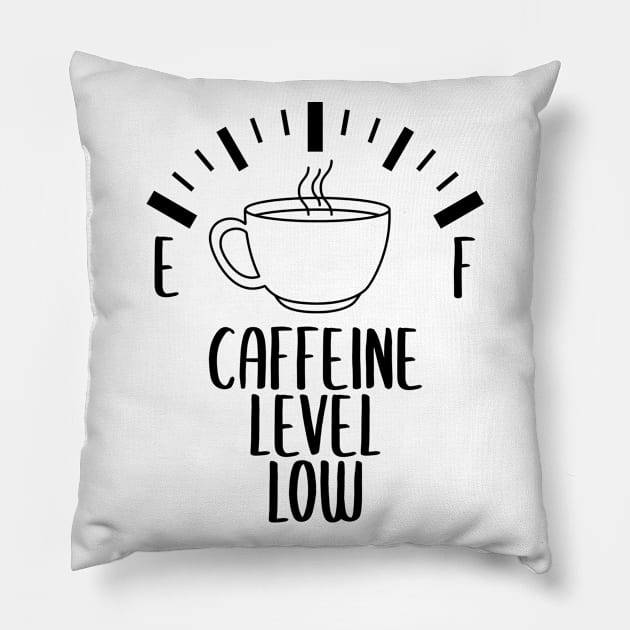 Funny Caffine Coffee Quote Pillow by Daytone