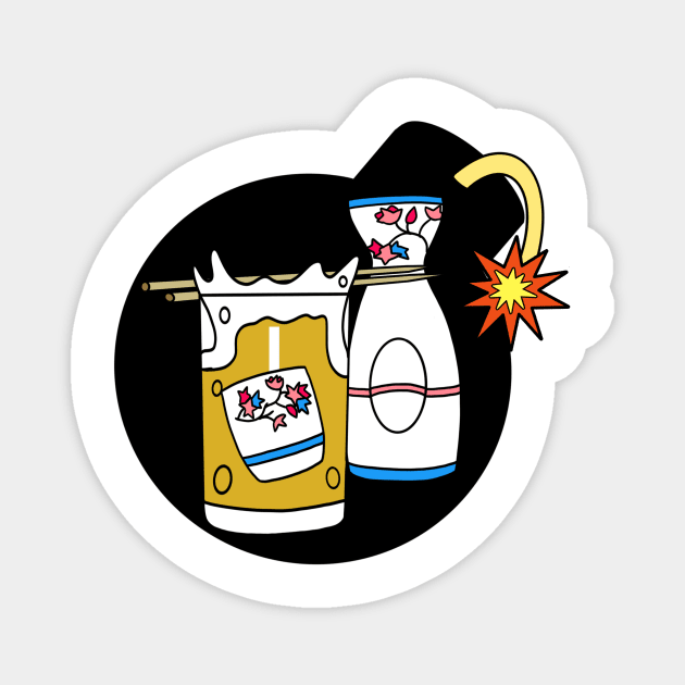 Sake Bomb Magnet by Nerdpins