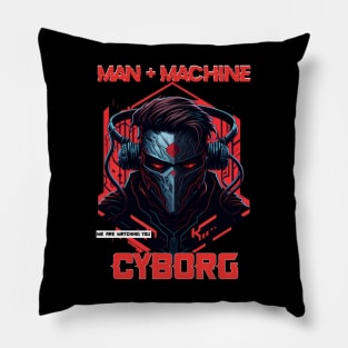 Man Machine Cyborg Pillow