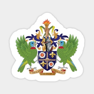 St Lucia Coat of Arms Magnet