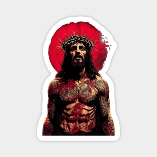 Jesus Christ Tattoo Magnet