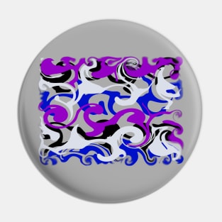 Abstract AJO Swirls Pin