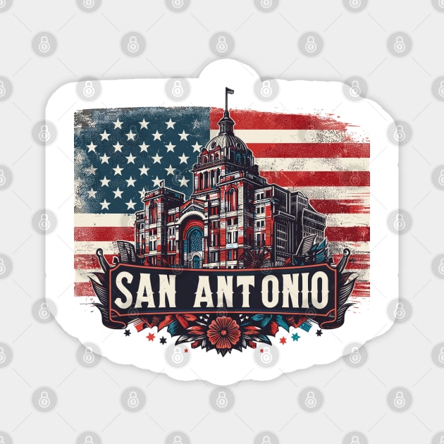 San Antonio City Magnet by Vehicles-Art