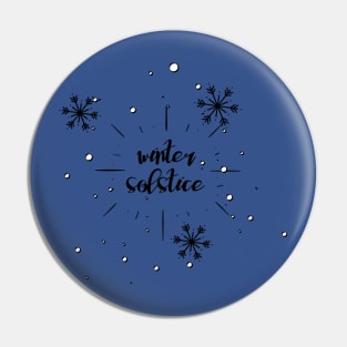 Hello Winter December 21 Happy Holidays Winter Solstice Pin