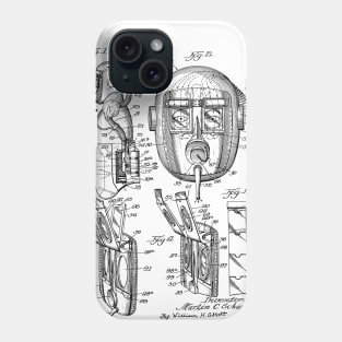 Gas Mask Vintage Patent Hand Drawing Phone Case