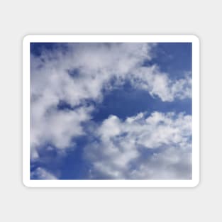 cloudy blue sky Magnet