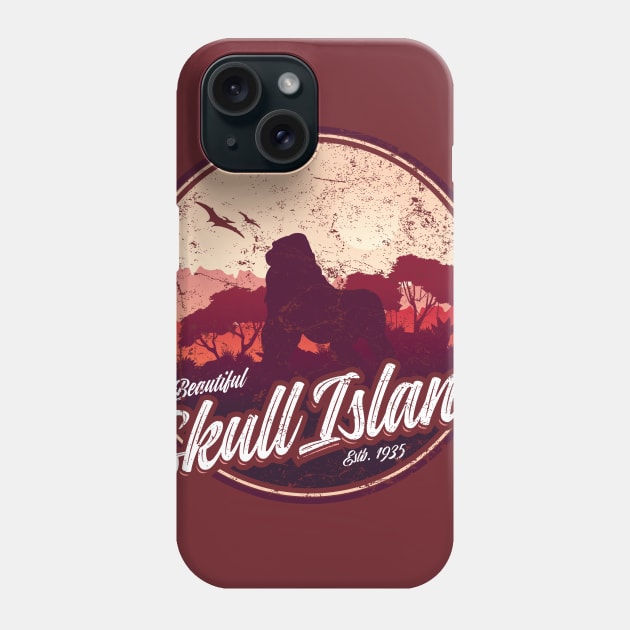 Skull Island Phone Case by MindsparkCreative