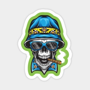 Smoking Skull Magnet