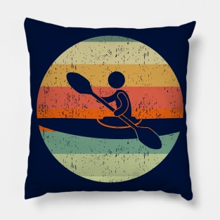 Cool Kayaking Sunset Pillow