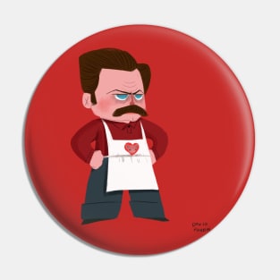 Ron Swanson Pin