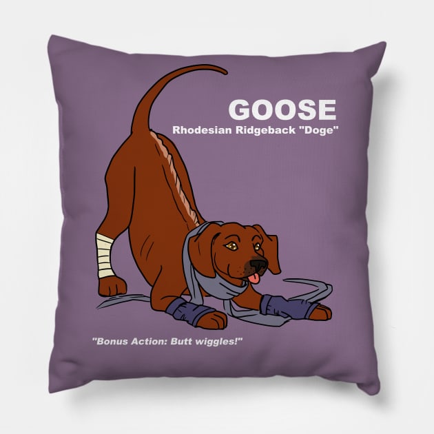 Rhodesian Ridgeback Rogue Pillow by DivineandConquer