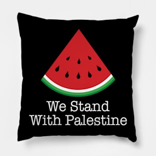 we stand with palestine Pillow