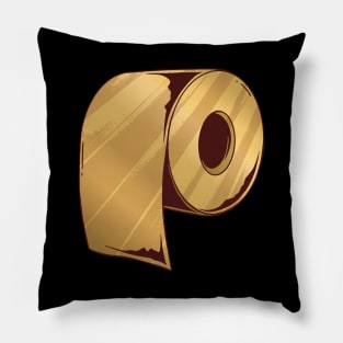 GOLDEN TOILET PAPER ROLL Pillow