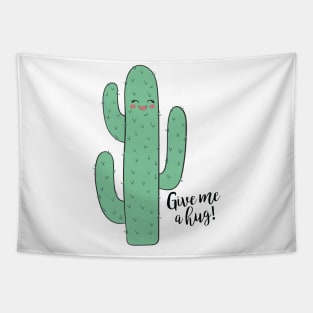 Give Me A Hug - Funny Cactus Gift Tapestry