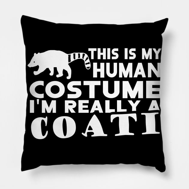 Coati costume Coati saying girl animal motif Pillow by FindYourFavouriteDesign