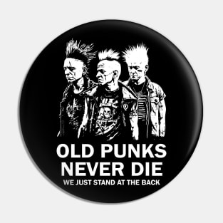 Punk Rock - Old Punks Never Die Pin