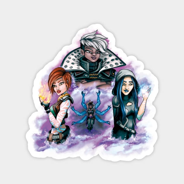 Borderlands girls Magnet by Lio Does Things