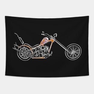 Chopper motorbike Tapestry