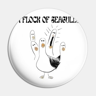 Retro A Flock of Seagulls Pin