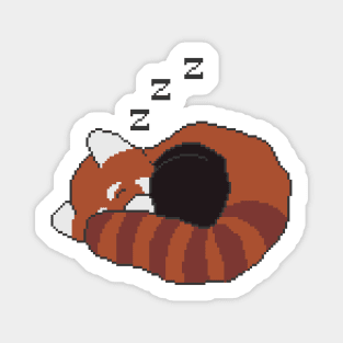 Sleeping Red Panda Magnet