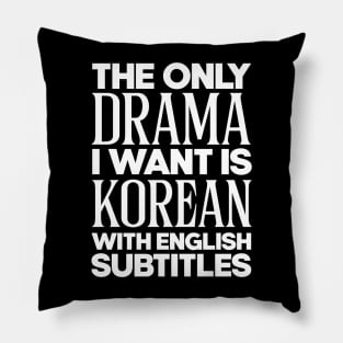 Korean Dramas With Subtitles Pillow