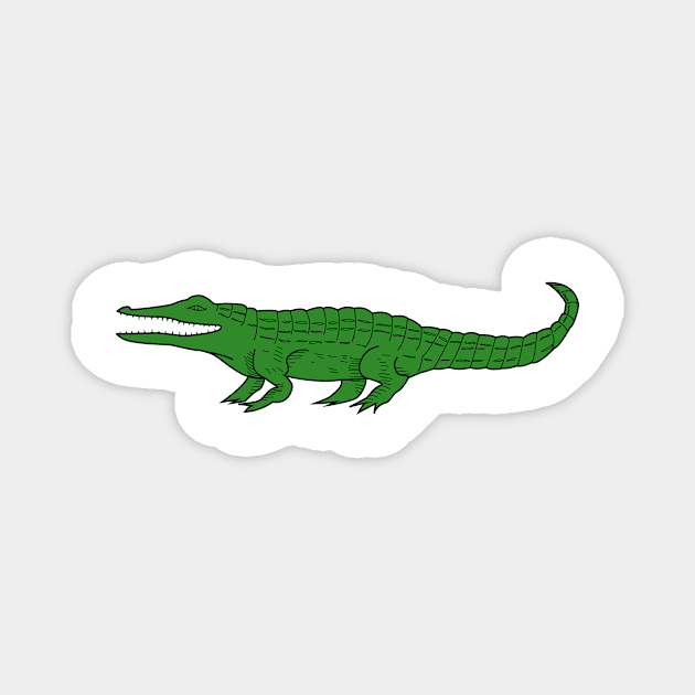 Alligator Magnet by linesdesigns