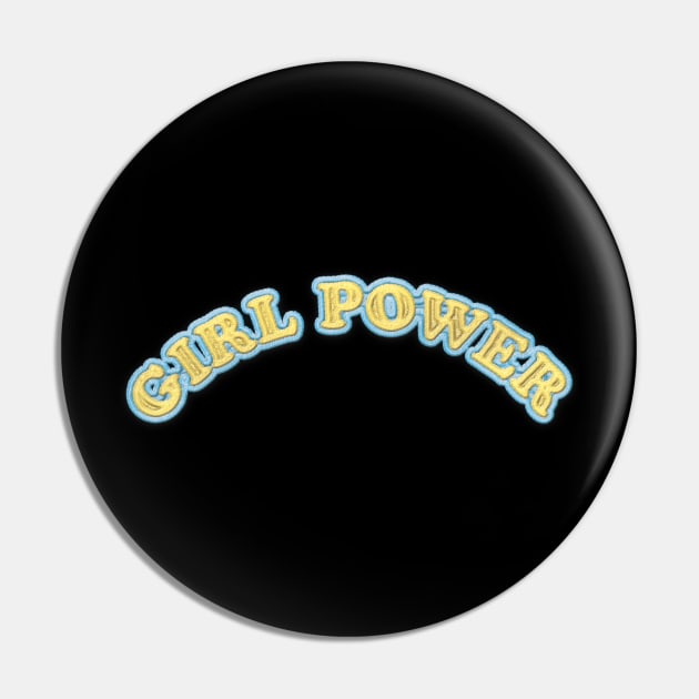 GIRL POWER - Embroidery Design Pin by YoshFridays