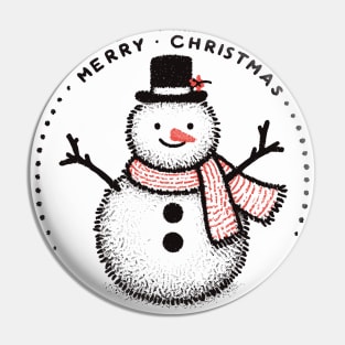 Snowman Christmas Pin