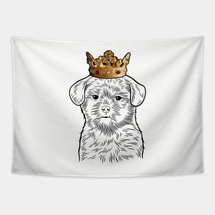 Shih Poo Dog King Queen Wearing Crown Tapestry