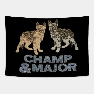 Major and Champ the New White House Dogs Tapestry