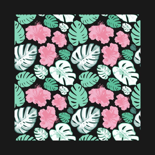 Cute tropical leaves and florals by annaleebeer