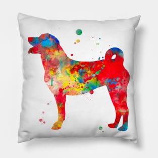 Appenzeller Sennenhund Dog Watercolor Painting Pillow