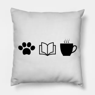 Dogs, Books and Coffee Cute Gift 2020 Pillow