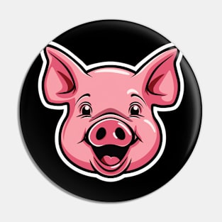 funny pig Pin