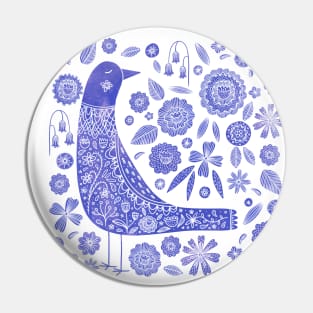 Nordic Bird Blue Pin