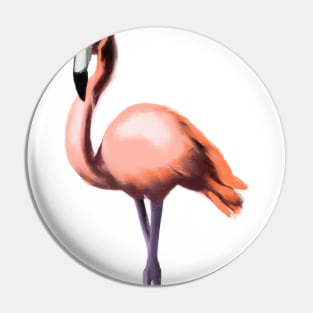 Cute Flamingo Drawing Pin