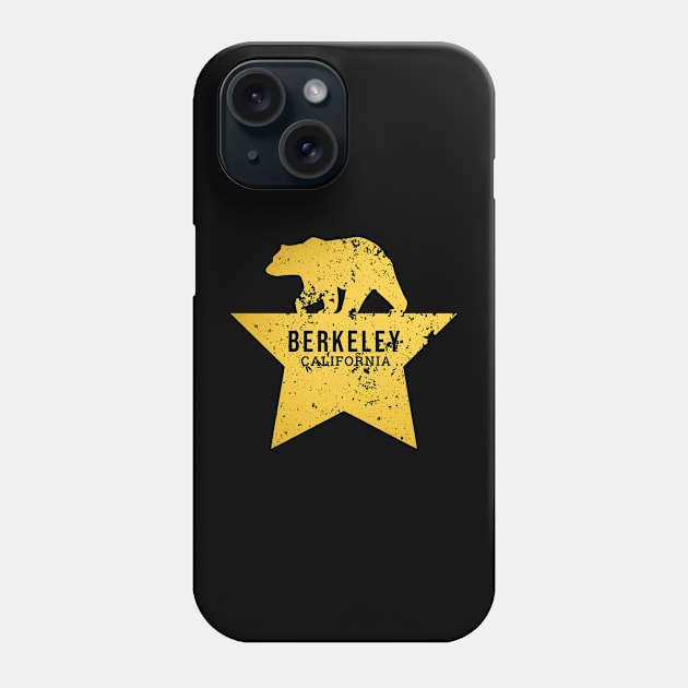 Berkeley California Star Bear Phone Case by urban-wild-prints