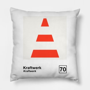 Kraftwerk / Minimalist Style Poster Artwork Design Pillow