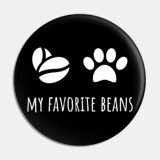 Toe Beans and Coffee Beans Pin