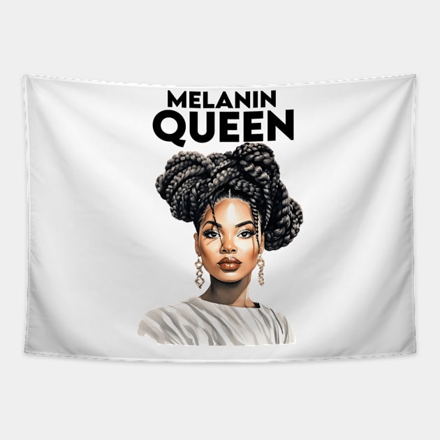 Melanin Queen Afrocentric Tapestry by Merchweaver