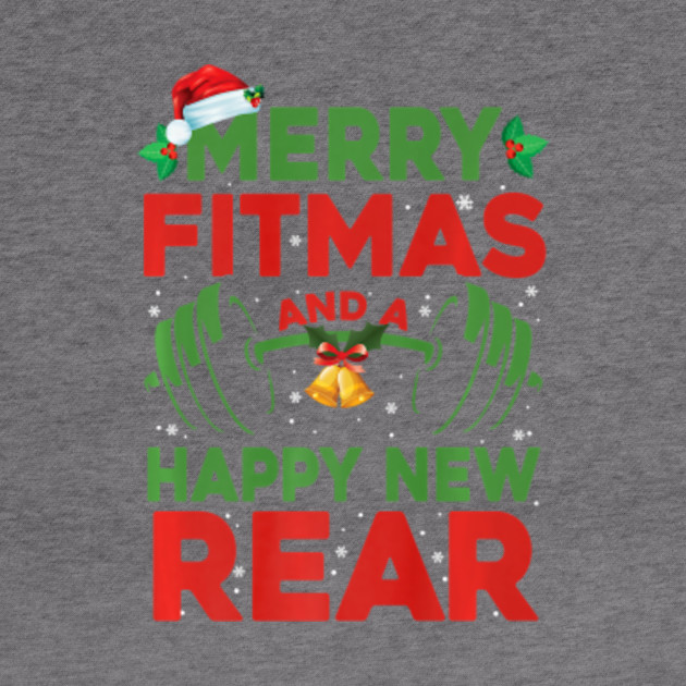 Merry Fitmas And A Happy New Year Christmas Holiday Workout - New Years Eve - Crewneck Sweatshirt