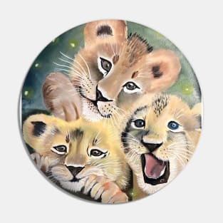 Three little lions Pin